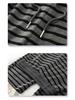 2025 Spring Stripe Wide-Leg Drawstring Pants: Loose, High-Waist, Slimming Drapey Trousers