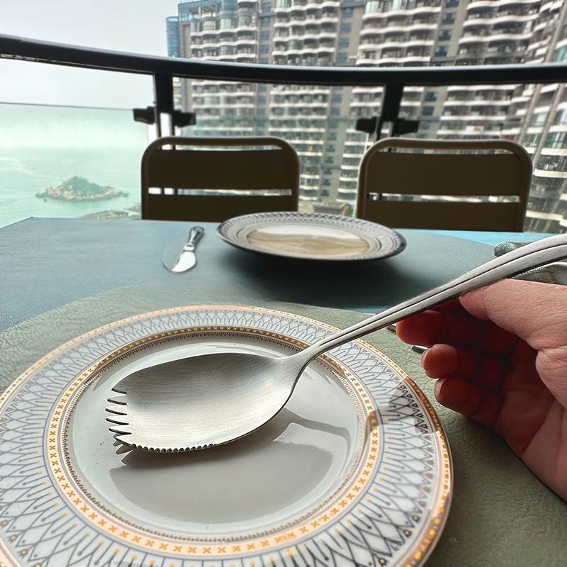 Nordic Style Bent Handle Stainless Steel Spoon