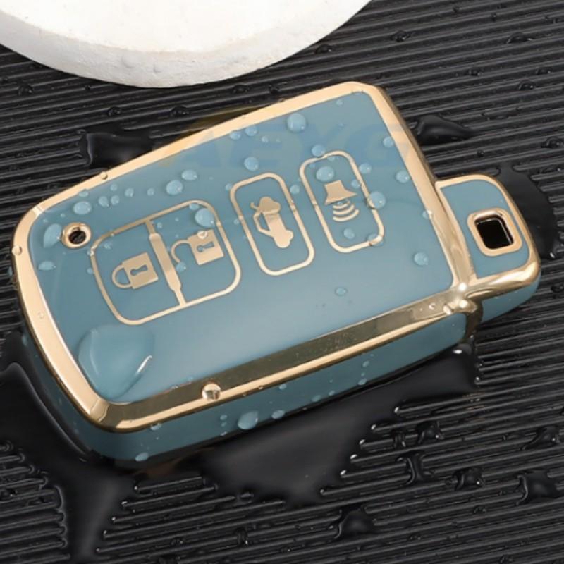4 Buttons Car Key Case Cover For Toyota Camry Corolla RAV4 Highlander Avalon 2015 - 2017 Smart Control Protector Shell Holder