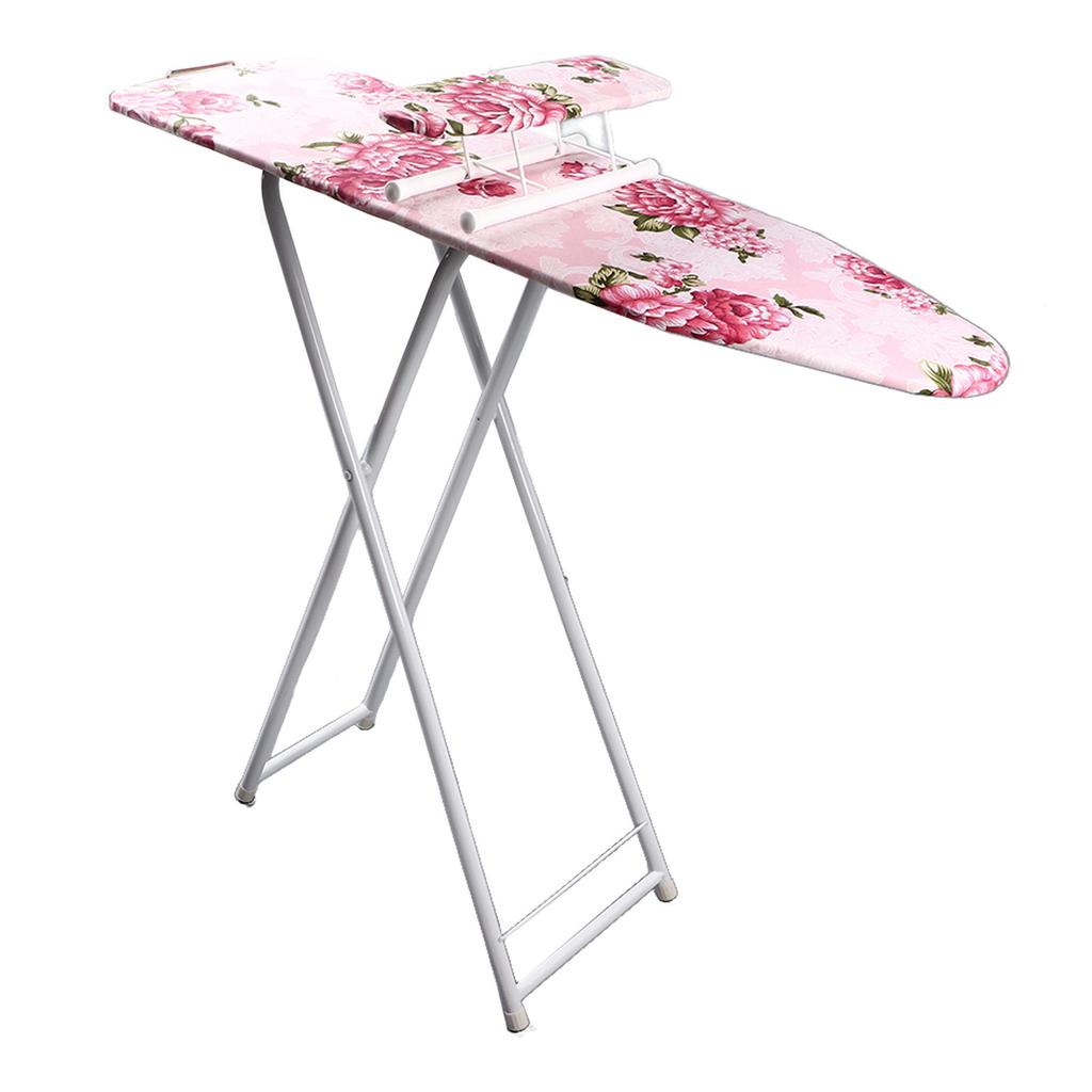 Tabletop Ironing Board Foldable Lengthen 36inch Stable Floral Pattern with Sleeve Iron Board for Sewing Craft Room