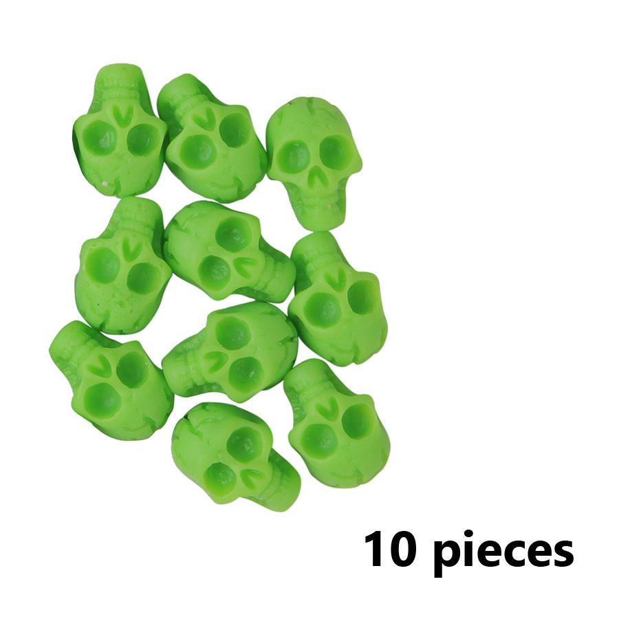 10/50Pcs Skull Nail Art Charms Flatback Beads, Punk Halloween Party Holiday Nail Art DIY Decoration