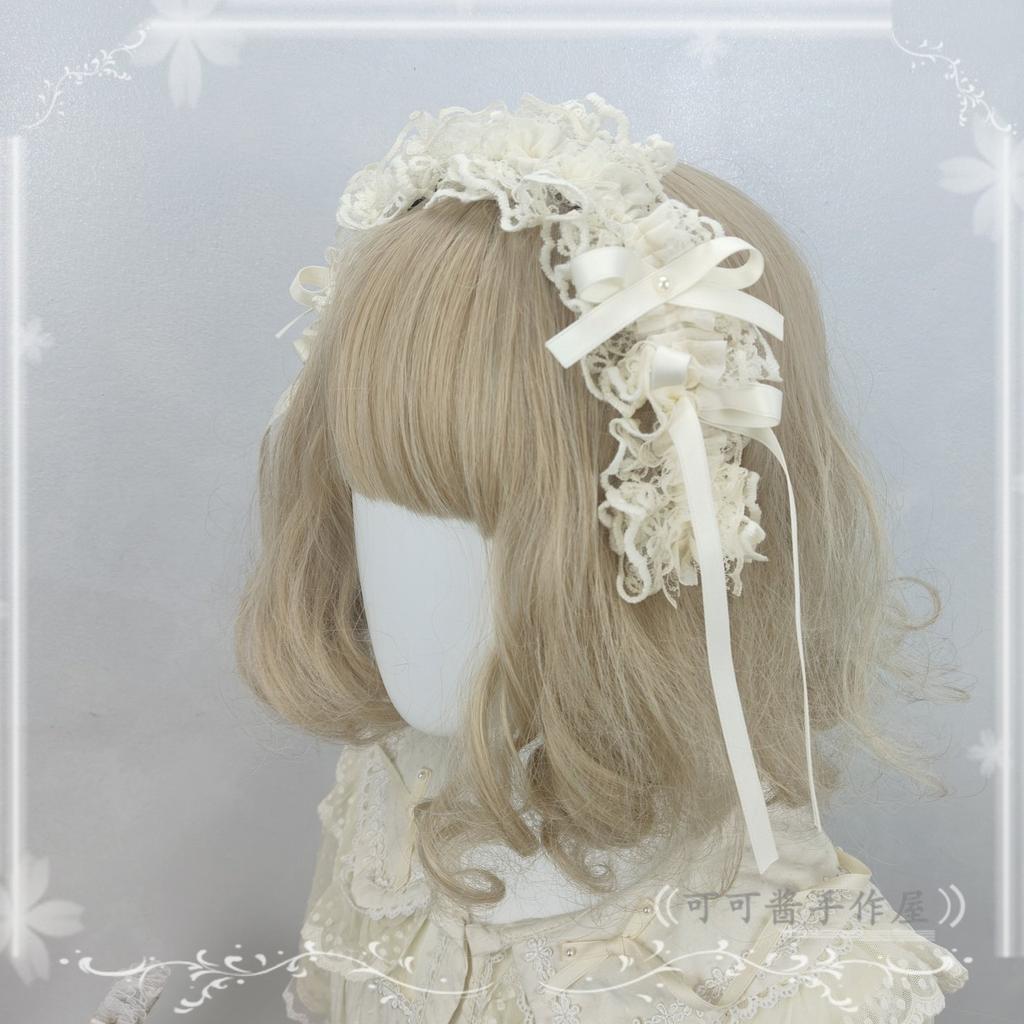 Original Handmade Lace Bow Hairpin Lolita Hair Accessories Headdress Hairpin Hair Accessories Headgear