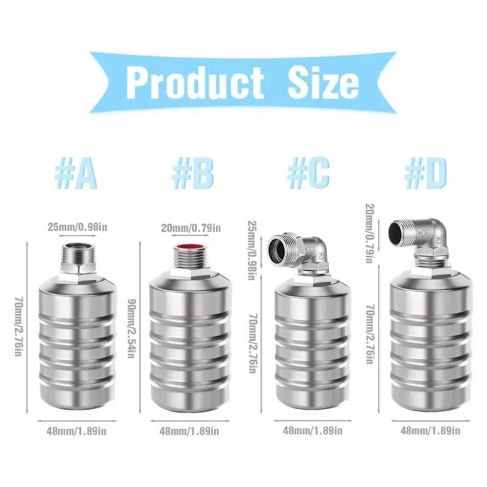 Stainless Steel Floating Ball Valve Automatic Water Tower Shutoff Valve Shutoff Valve  Restaurant