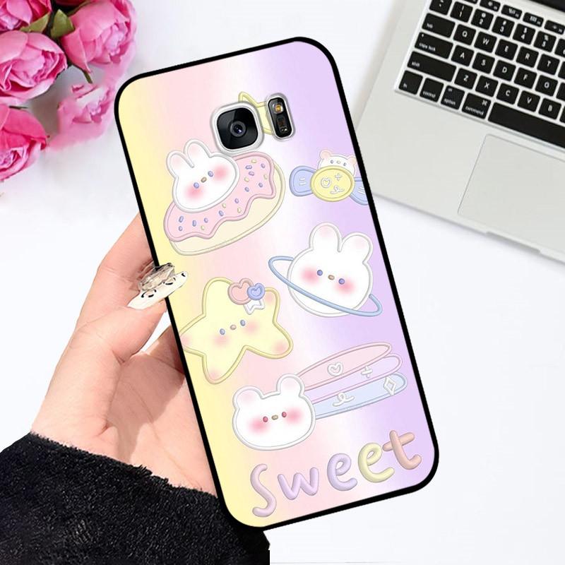 For Samsung Galaxy S7 Edge Silicone Case Astronaut Cute Soft TPU Phone Cover For Samsung Galaxy S6 S7 S 7 Edge Back Cover Bumper