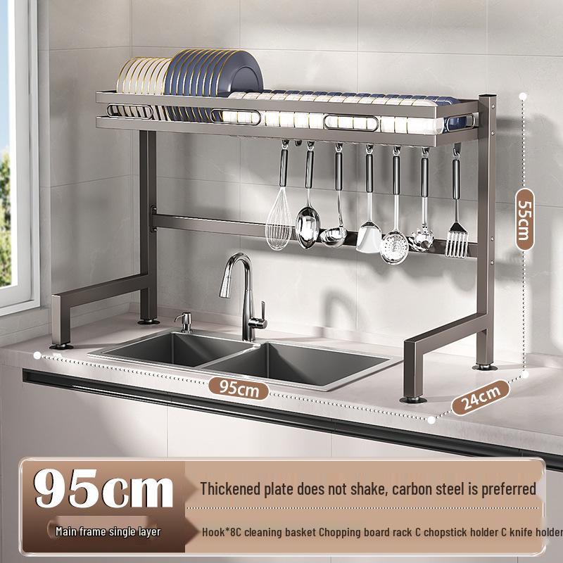 

Многофункциональная сушилка для посуды для хранения под кухонной раковиной и на столешнице