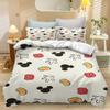 Juego de Funda Nórdica Mickey Minnie Juegos de Ropa de Cama Edredones Tamaño King Size 3D Juego de Ropa de Cama Infantil