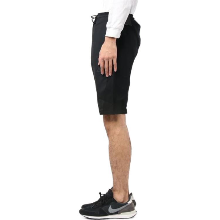 Nike Solid Color Logo Drawstring Shorts Men Bottoms Black 886180-010