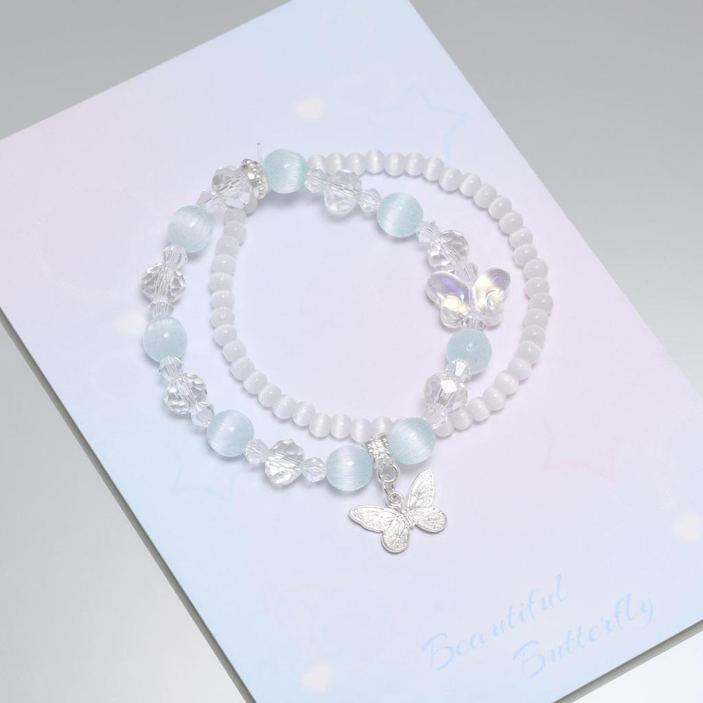Mori Style Mermaid Crystal Bracelet - Sweet, Versatile Design for Women, Students, and Best Friends.