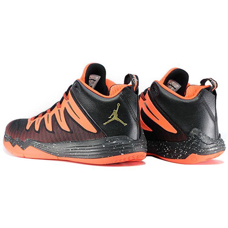 Jordan CP3 9 Round Head Comfortable Shock Absorption Non-Slip Lightweight Rebound Mid-Top Basketball Shoes Men Sneaker Black Orange 829217-802