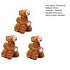 3Pcs Forest Stump Cottage Resin Fairy Garden Landscape Ornaments Decor for Moss Terrarium, Desktop Miniature Landscape with Wood House Accessory