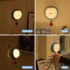 Cute Bell Clap Silicone Nursery Night Light Rechargeable 3 Level Dimmable Bedside Lamp Timing Sleeping Nightlights For Kids Room