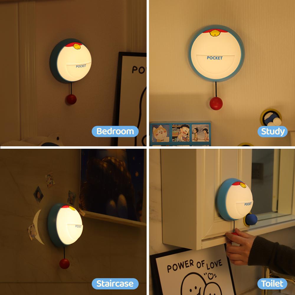 Cute Bell Clap Silicone Nursery Night Light Rechargeable 3 Level Dimmable Bedside Lamp Timing Sleeping Nightlights For Kids Room