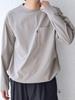 SHIPS any SORONA Stretch Jersey Spindle Pocket Long-Sleeved T-Shirt, Men's, Beige, Size L, 712060017