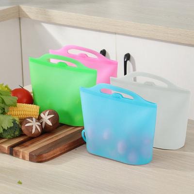 Silicone Fresh-keeping Fruit Vegetable Storage Bag Self-sealing Food Organizer