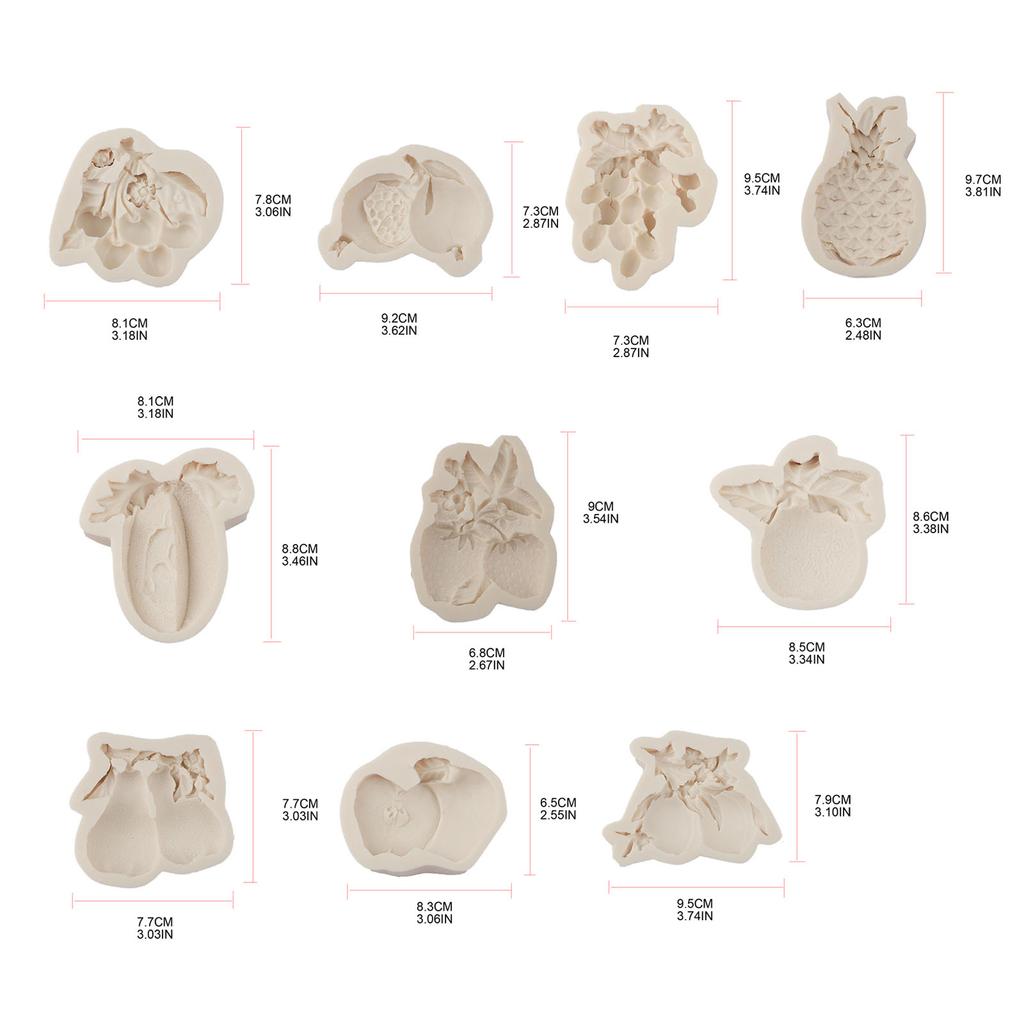 Silikon-Kerzenformen zur Kerzenherstellung, Pfirsich-Kirsche, Harzgussform, Ton, Basteln, Kerzenseife für selbstgemachtes Handwerk