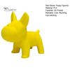 Smooth Edge Dog Figure 3D Printed Cute Figurine, Small Yellow Puppy Statue for Desk, Lovely Round Lines Figurine Shelf, Home Office Decor, Minimalist