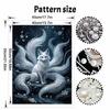 DIY Pearl Diamond Art Painting Kits for Adult and Beginners, Majestic Fox Sparkling Painting Craft Home Wall Decor Handmade Gift