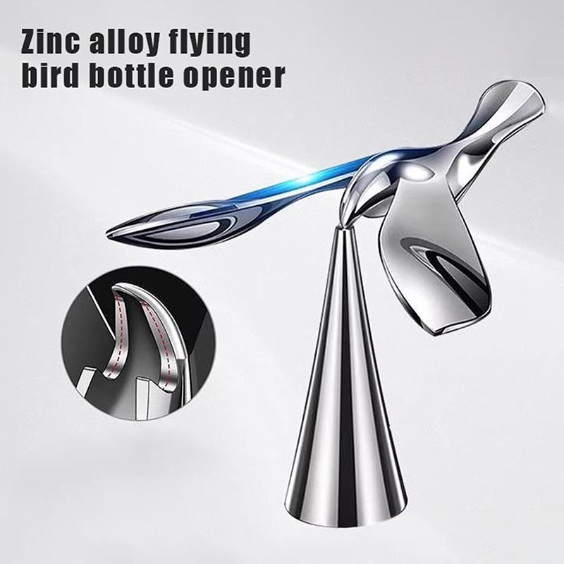 Zinc Alloy Flying Bird Bottle Opener Manual Bottle Lids Opener Balanced Bird Beer Opener For Bar Kitchen Home Parties Gadgets