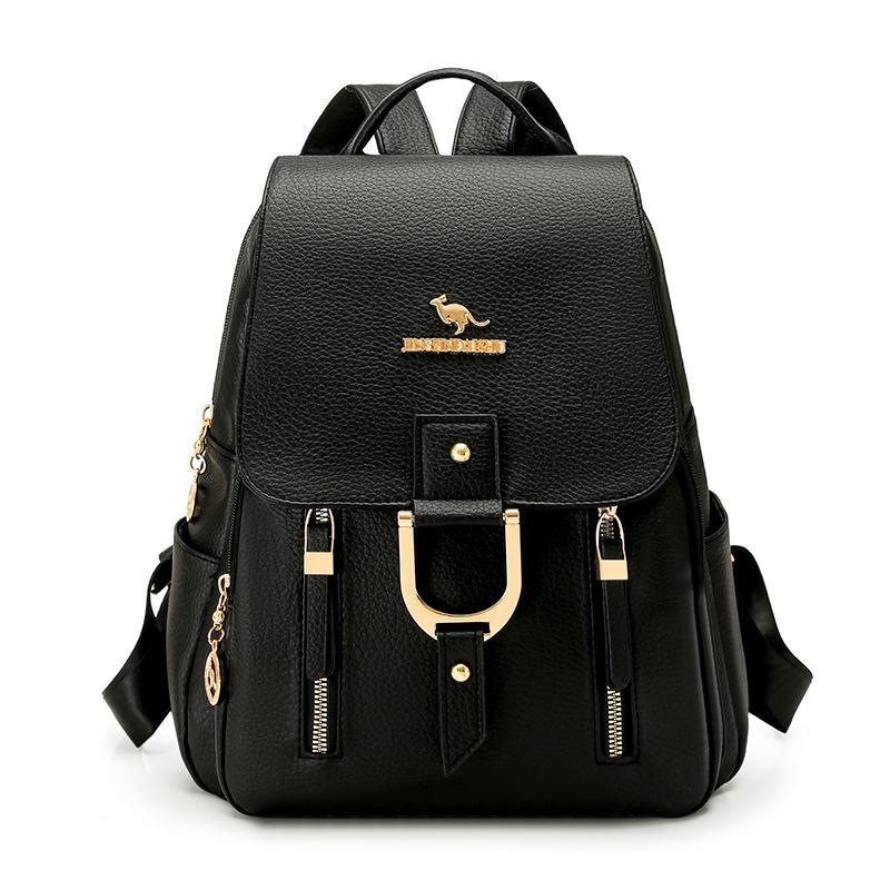 Schultasche1011 neuer weicher Lederrucksack Damen große Kapazität Mode vielseitig Pendler Reise Rucksack Großhandel