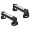 Ski & Snowboard Roof Rack, Carry up to 4 Pairs of Skis or 2 Snowboards, 2 PCS Aluminum Universal Car Roof Rack Top Holder with Lock & Rubber Padding,