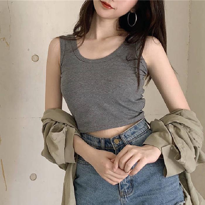 Women's 2022 Spring/Summer Sleeveless Crop Tank Top
