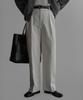 Baulopeulodeogteu Corduroy Set-Up Pants [White]
