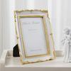 Antique Ornate Photo Frame with Floral Relief Vintage Picture Frame Wall and Tabletop Display for Home Decors Art Gallery