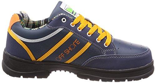 GD Japan Offshore Surf Brand Work Shoes with Steel Toe Cap, 3E, Navy, Size 25.0 cm