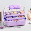 Hair Accessory Storage Box, Headband Necklace, Guka Large Capacity Household Transparent Cover, Layered Desktop, Children's Hair Accessory Storage