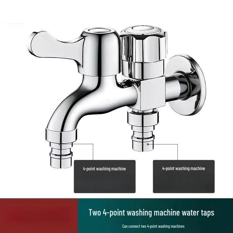 

OEING Thickened Dual Outlet Washing Machine Faucet