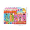 1 Set Multi-Temă Autocolante Jelly DIY Carte Activități Portabilă Liniștită Decaluri Montessori Jucărie Reutilizabilă pentru Copii Carte Autocolante Jelly Castel