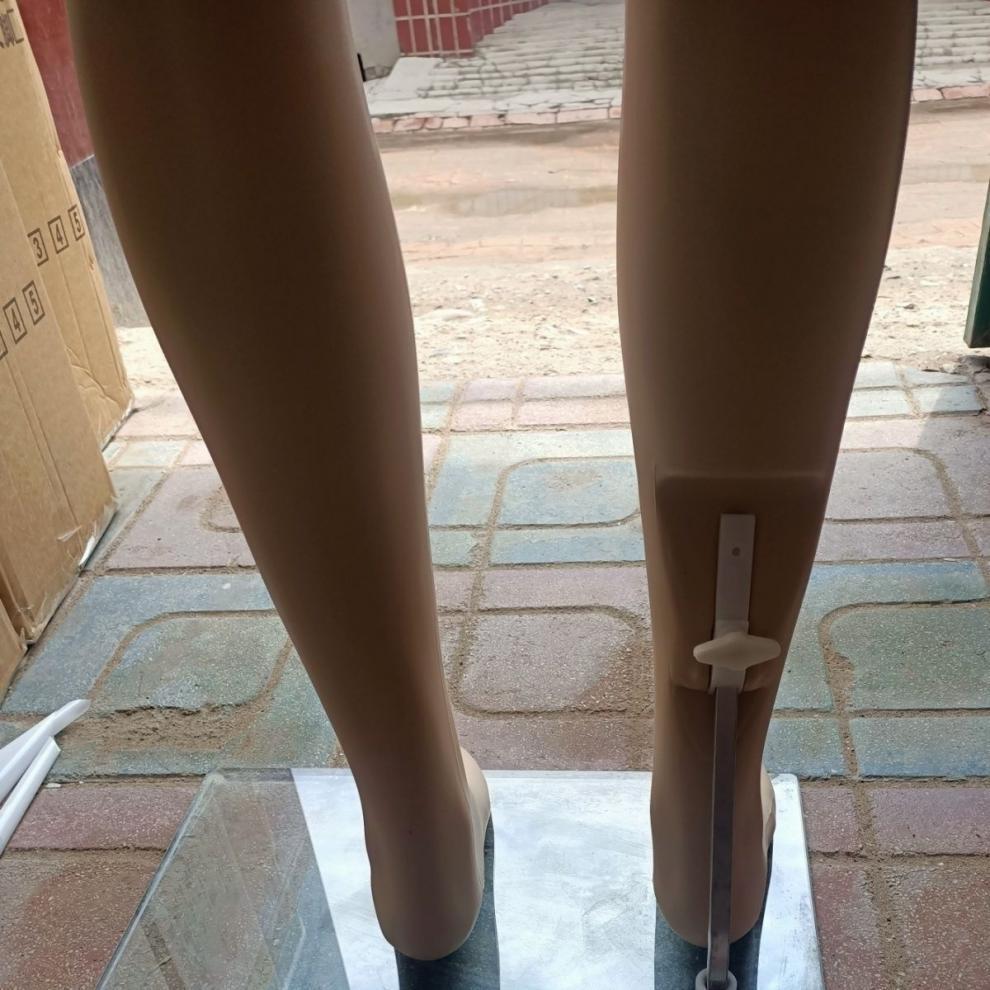 Standing Male Mannequin with Facial Features for Clothing Display