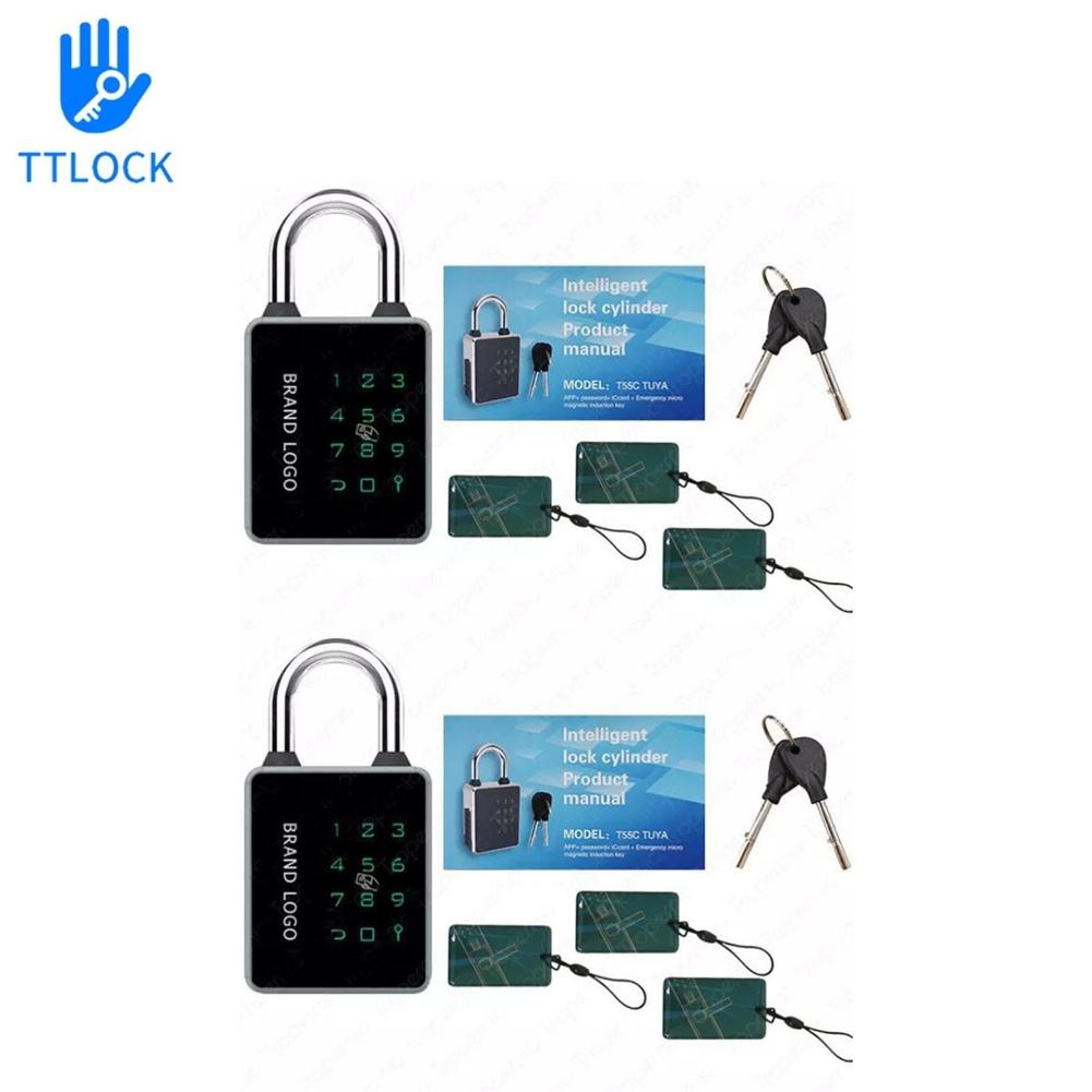 Tuya TTLOCK APP Intelligentes Fingerabdruck-Vorhängeschloss Wasserdichte Biometrische Daumenabdruck-Türschlösser Schlüssellose Haus-Gepäck-Sicherheit Legierungsschlösser