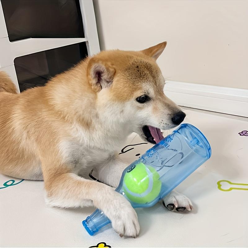 Chenxiaogang Green Durable Dog Chew Toy, Thermoplastic Squeak Toy For Medium Breeds, Solid Pattern For Dental Health, Battery-Free Interactive Pet Play