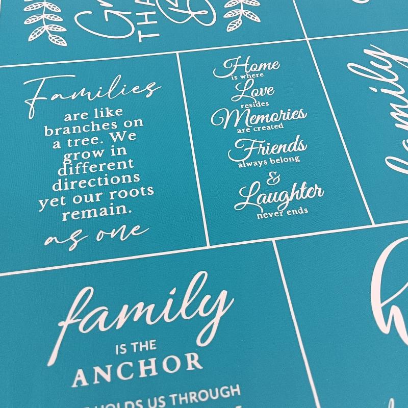 Selves-Adhesive Mesh Transfer Reusable Screen Stencil for Window, Fabric Decors