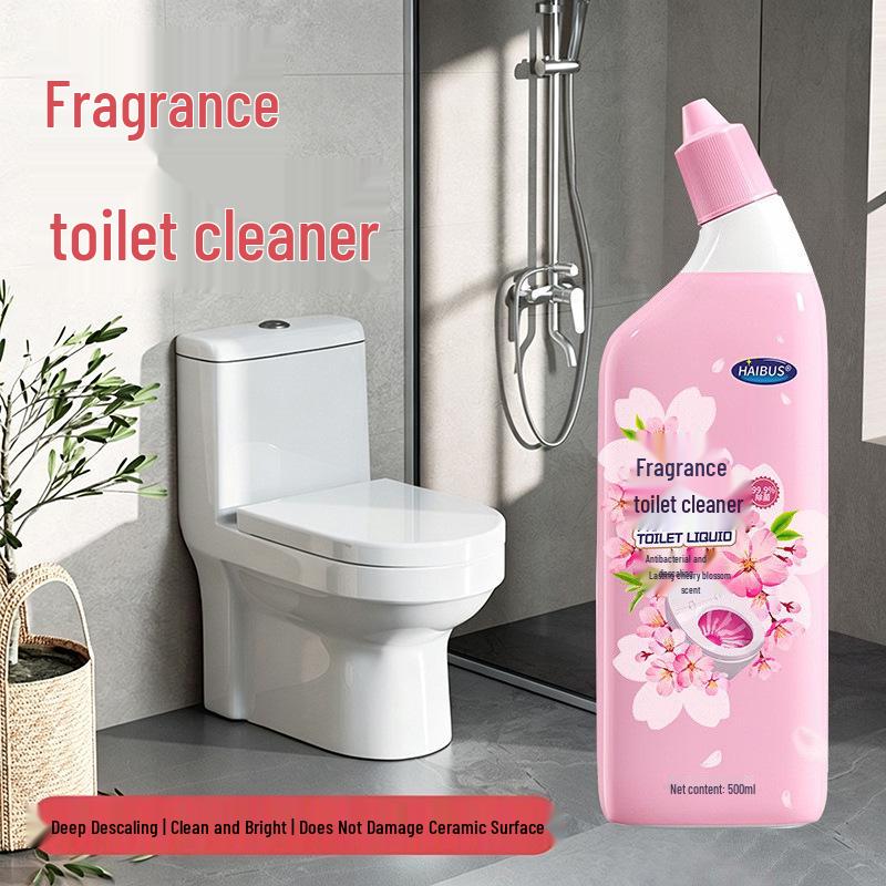 Haibusen Floral Toilet Bowl Cleaner: Deodorizes, Removes Odors, Limescale, Stains, and Urine Stains, Leaves a Pleasant Fragrance.