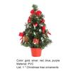 Mini Artificial Christmas Tree Pot Glittery Ball Hotel Cafe Table Festival Decor