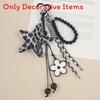Miu Cartoon Bear Bag Charm With Handmade Fabric Keychain For Fashionable Bags