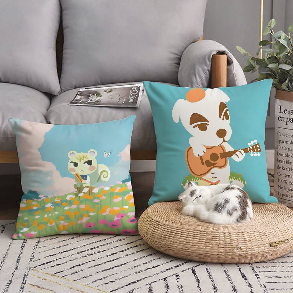 Game A-Animal C-Crossings Pillow Case Square Pillow Bedroom Sofa Leisure Comfort Cushion Home Decoration