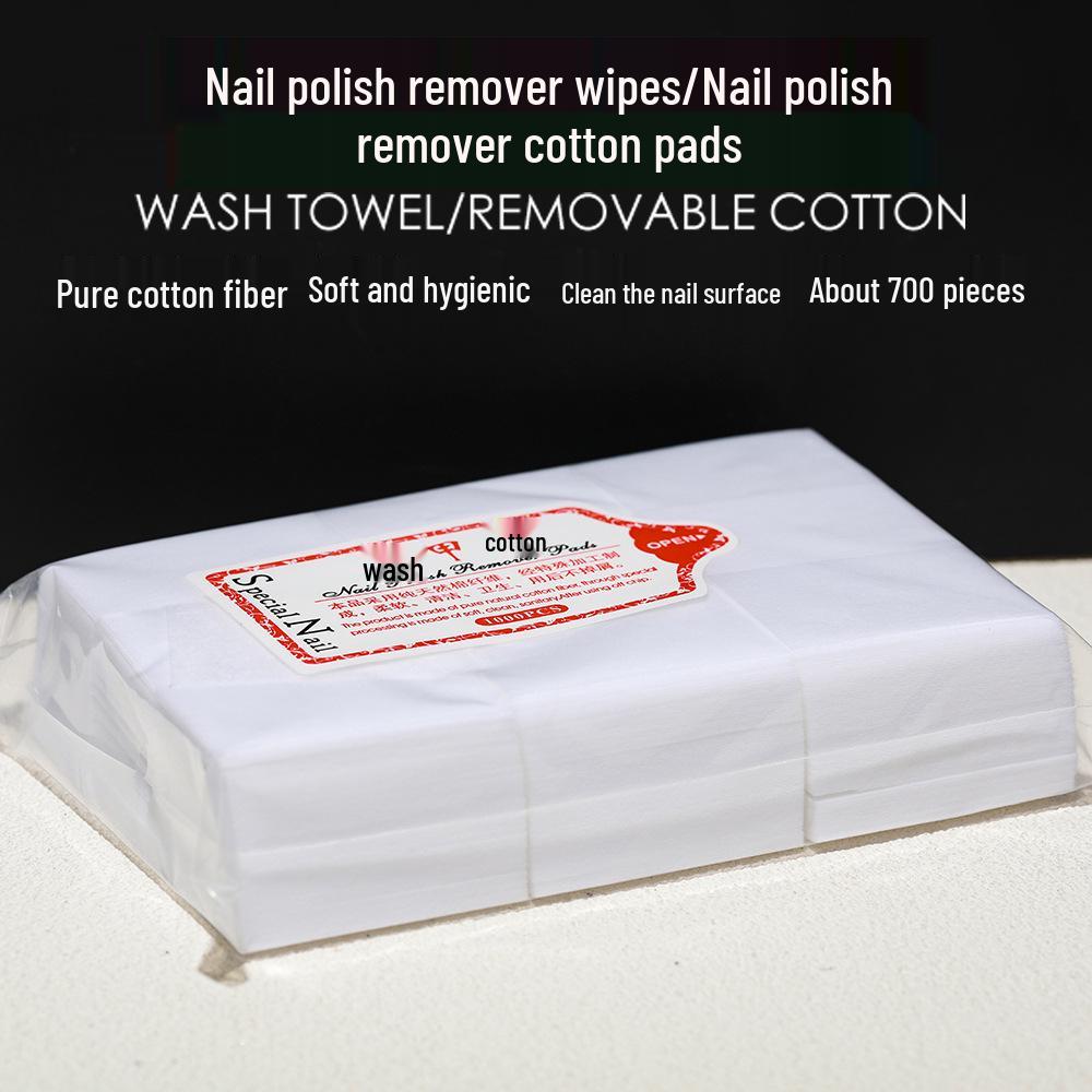 Lint-Free Nail Polish Remover Cotton Pads - Salon Quality Nail Cleaning Sheets