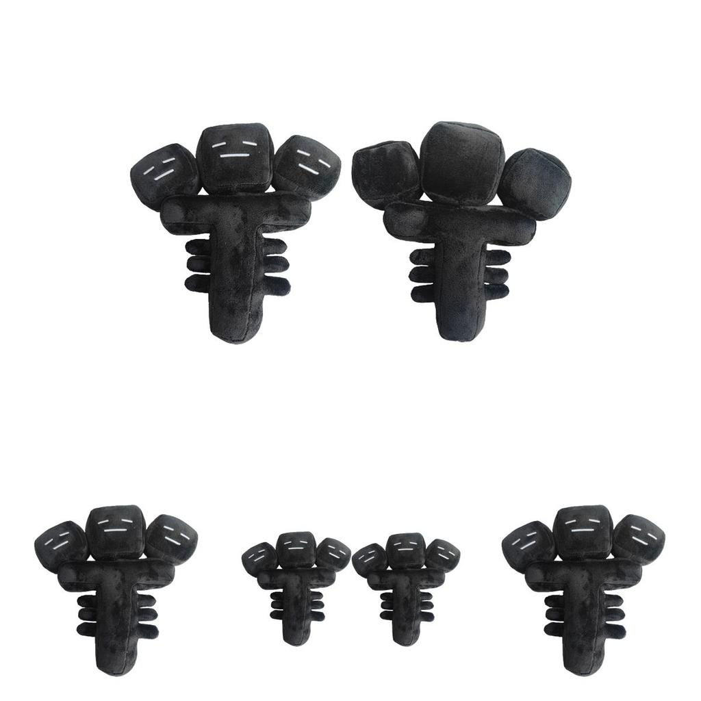 Game Black Three-headed Monster Plush Stuffed Toy Perfect Children's Gift And Room Decoration