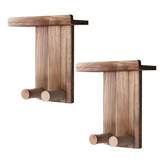 Guitar Wall Mount Hanger Shelf Pick Holder Wood Hook Electric Guitar Display Rack Personalized Guitar Decor