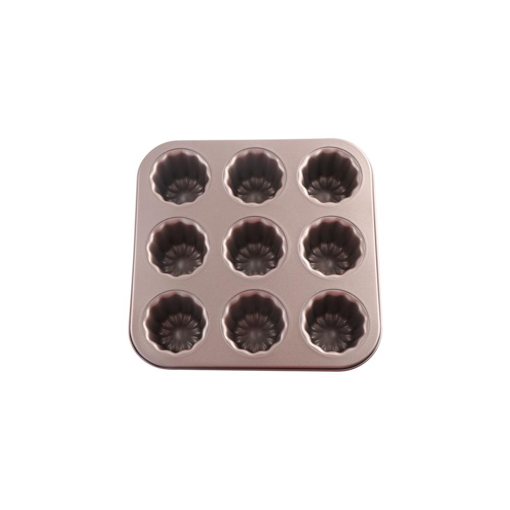 Dessert Cookware Carbon Steel French Non-Stick Cannele Mould Canele Mold Baking Tool Cake Pan