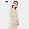 PORTS Women's Button-Decorated Cashmere Cardigan
