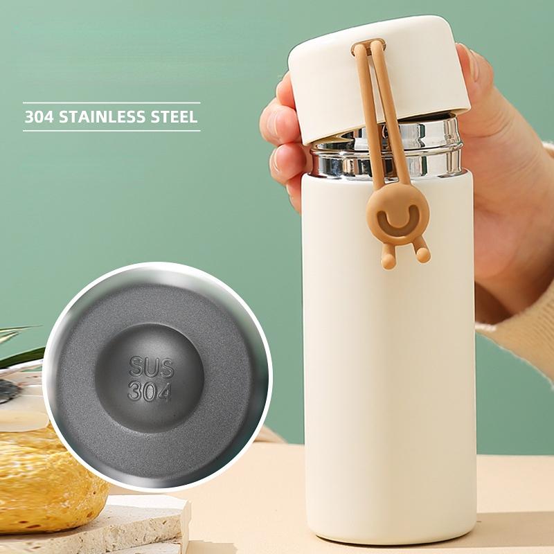 Portable Water Cup Thermos Cup 260ml Vacuum Flasks Portable Stainless Steel Thermos Cup Water Bottle Travel Tea Mug Office Thermos Cup