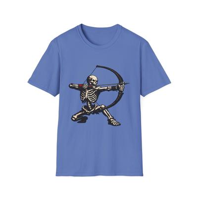 Unisex Softstyle T-Shirt Skeleton Archer Full Draw Combat