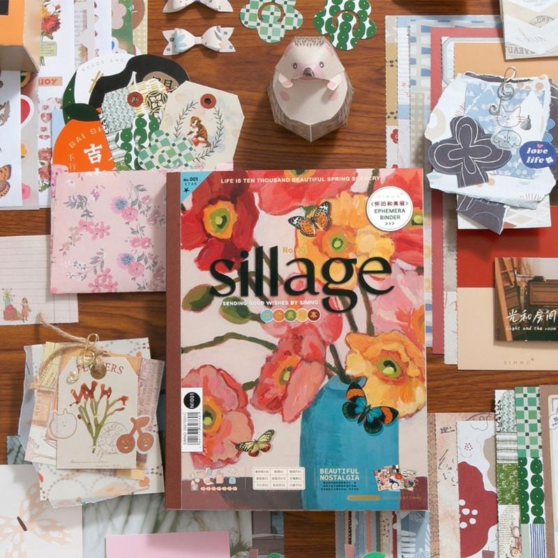 64 Sheets Antique Scrapbooking Background Paper Oil Painting Themed Craft Paper for Journal Embellishment Gift Packaging