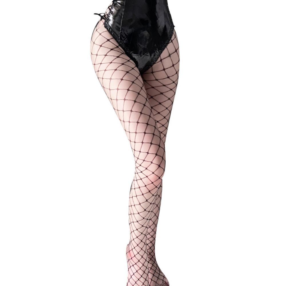 Xianyi Sexy Sexy Black Stockings Full Body One-piece Open Temptation Free Flirting Big Eyes Mesh Socks Women's Large Size W12