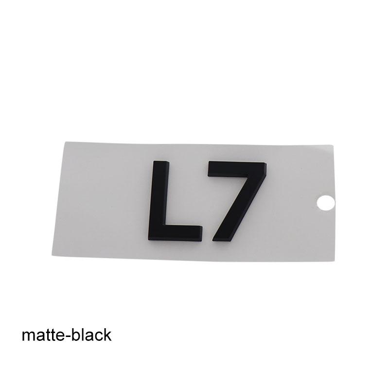 3D Premium L7 L8 L9 ABS Buchstaben für Auto-Emblemabdeckung Aufgewertete Außen Dekorationsaufkleber Autozubehör Aufkleber Emblem Abzeichenaufkleber
