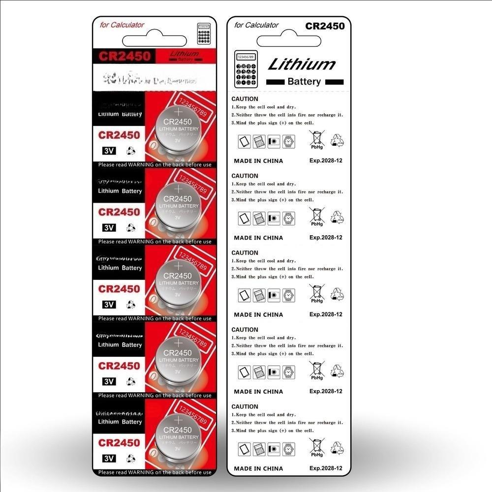 5/10 bucăți CR2450 3V baterie buton alcalină mașină cheie telecomandă baterii electronice pentru ceas